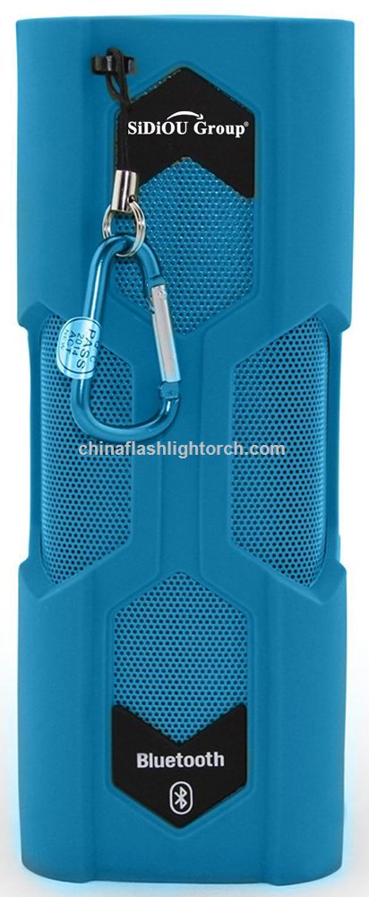 Sidiou Group Outdoor Multifunctional NFC Build-in Rechargeable Li Battery Bluetooth CSR 4.0 Sports Wireless Speaker (Sky Blue)